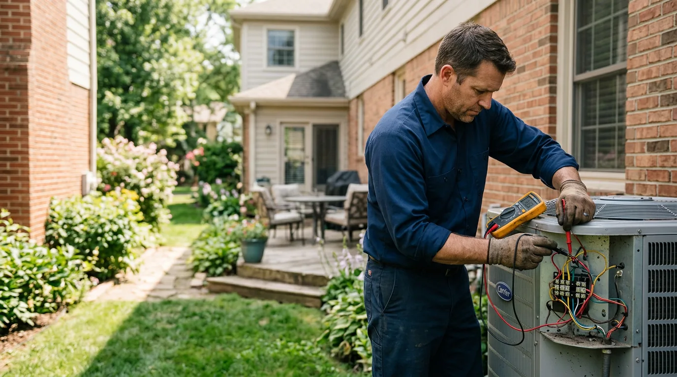 HVAC technician working near Parkersburg, WV